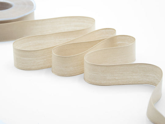 velo cotone resinato 25 mm beige