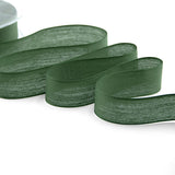 velo cotone resinato 25 mm verde inglese