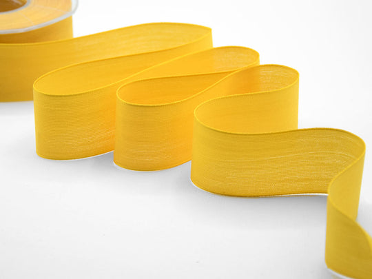 velo cotone resinato 40 mm giallo sole