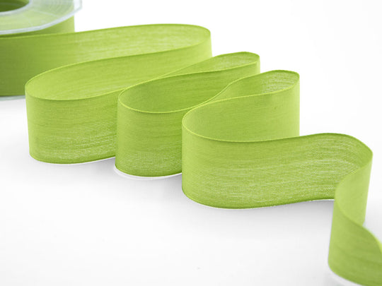 velo cotone resinato 40 mm verde pistacchio