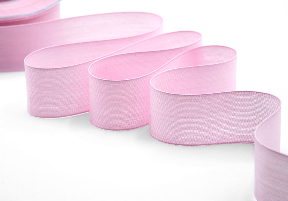 velo cotone resinato 40 mm rosa baby
