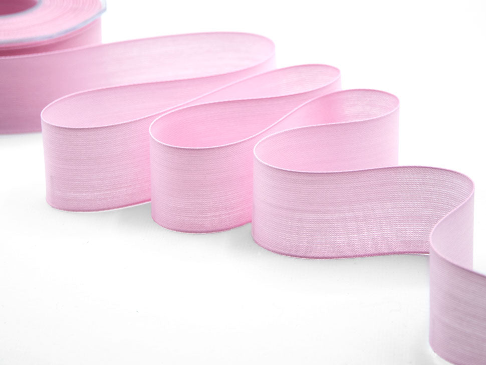 velo cotone resinato 40 mm rosa baby