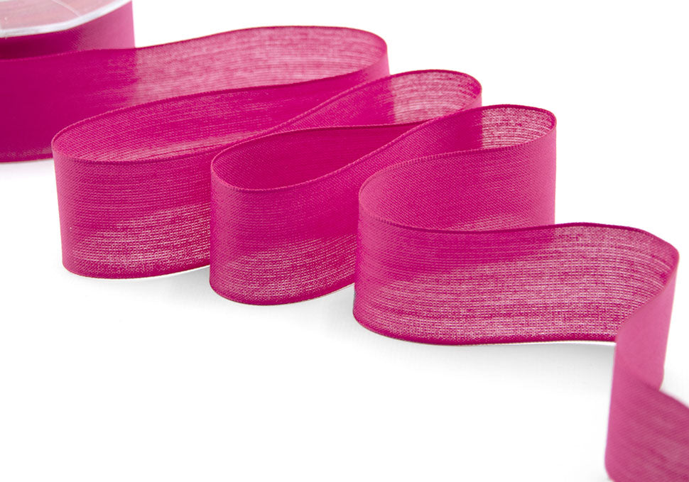 velo cotone resinato 40 mm fuxia peonia
