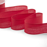 velo cotone resinato 40 mm rosso