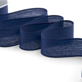 velo cotone resinato 40 mm blu scuro