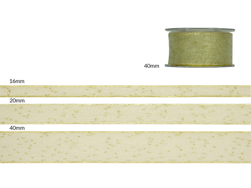 40 mm gold silver gold veil