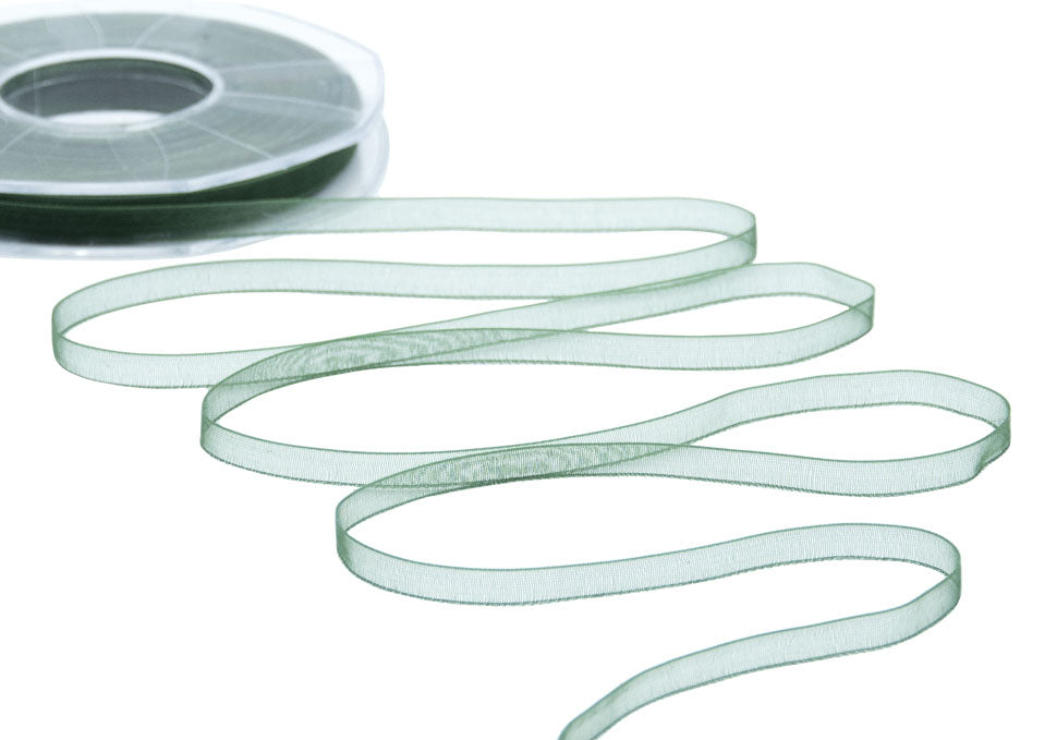 organza 7 mm verde inglese