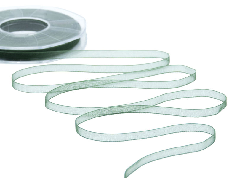organza 7 mm verde inglese