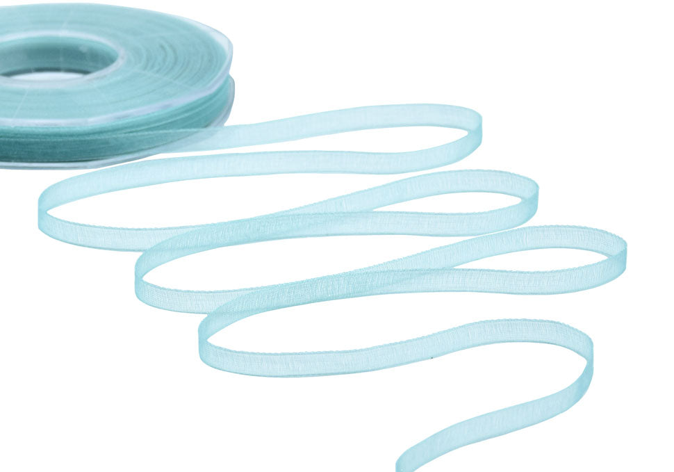 organza 7 mm verde acqua marina