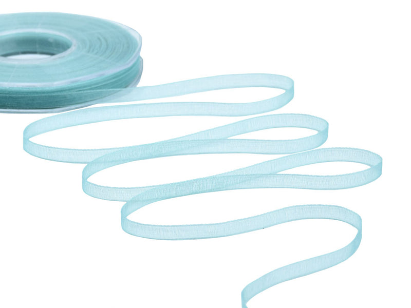 organza 7 mm verde acqua marina