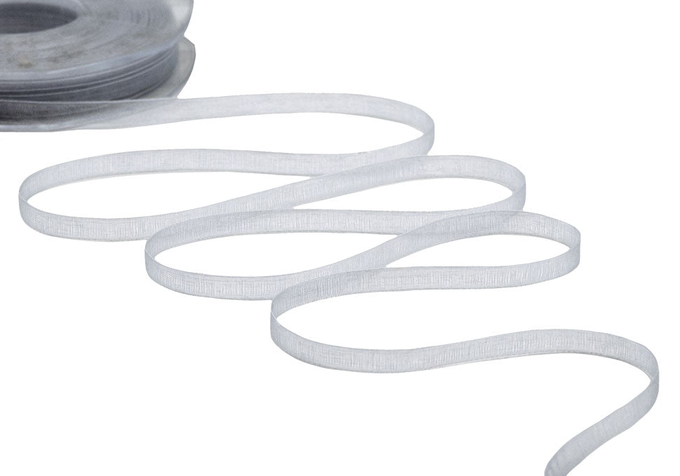 organza 7 mm grigio perla