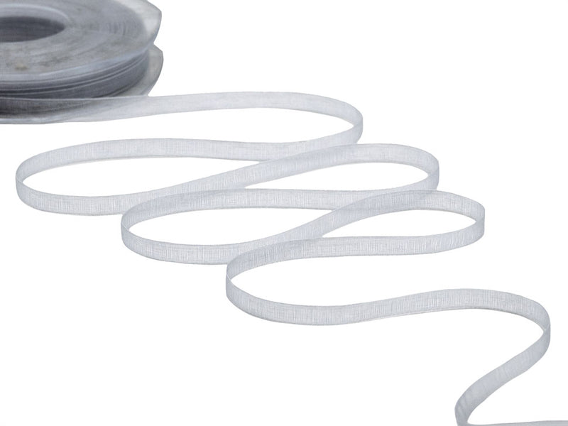 organza 7 mm grigio perla