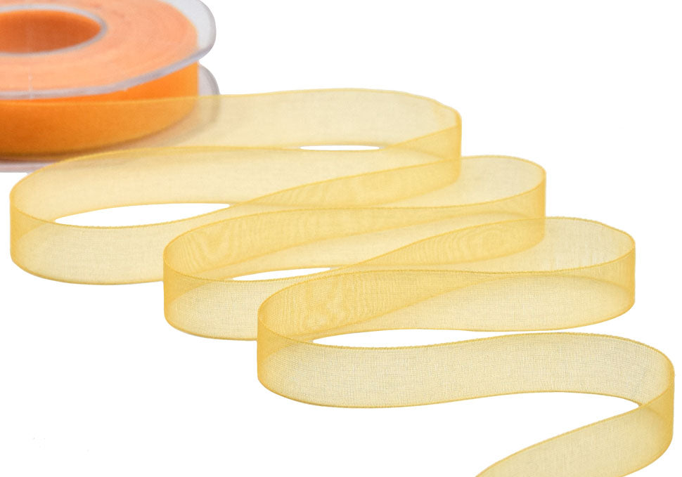 organza 15 mm giallo sole