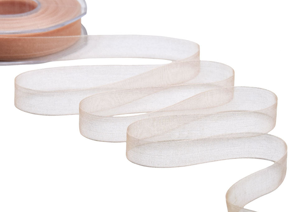 organza 15 mm albicocca chiaro