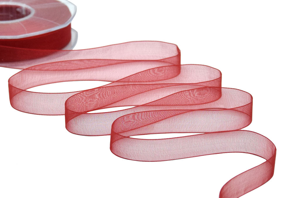 organza 15 mm rosso