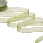 organza 15 mm verde muschio