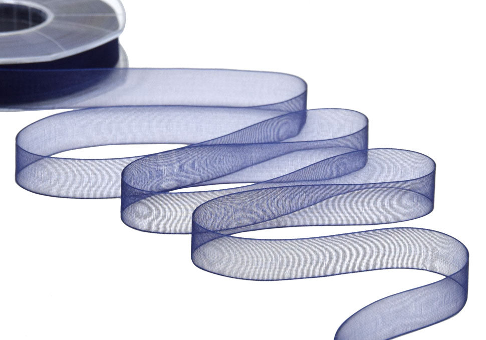 organza 15 mm blu scuro