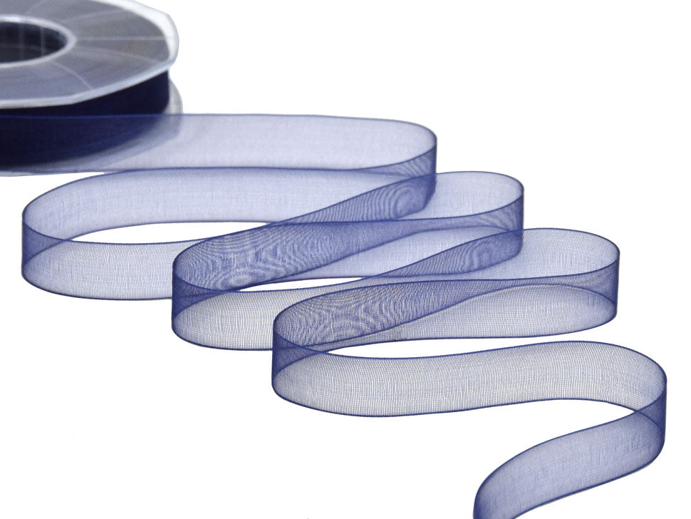 organza 15 mm blu scuro