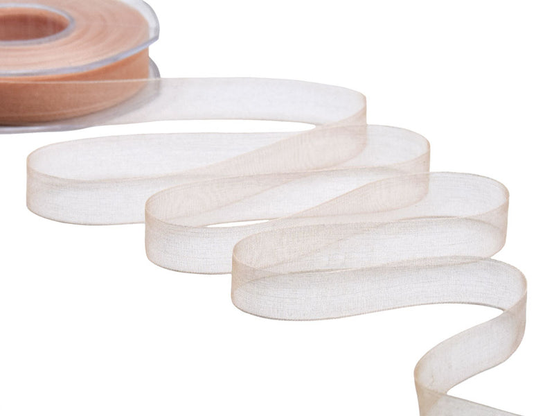 Organza 15mm Albicocca Chiaro