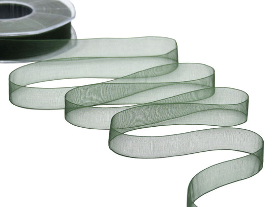 organza 15 mm verde inglese