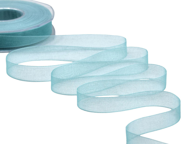 organza 15 mm verde acqua marina