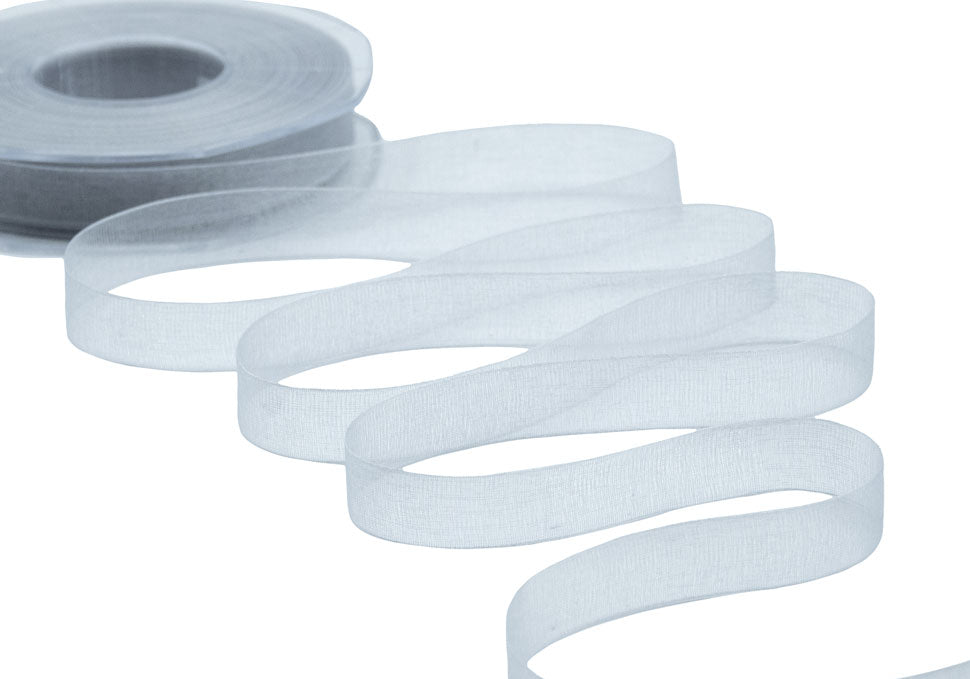 organza 15 mm grigio perla