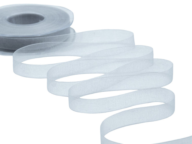 organza 15 mm grigio perla