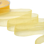 organza 25 mm giallo sole