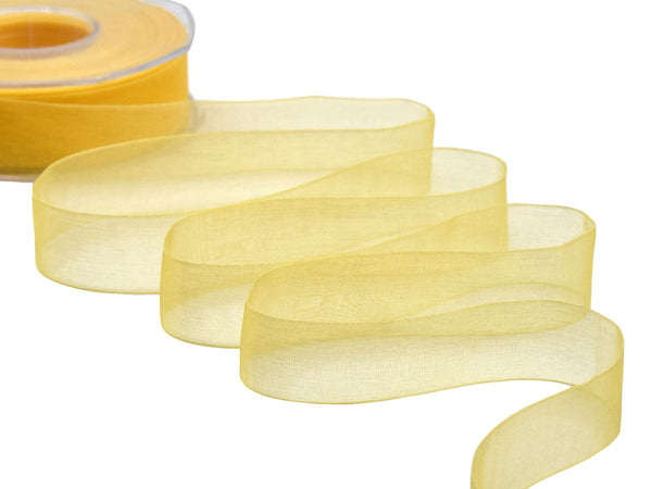 organza 25 mm giallo sole