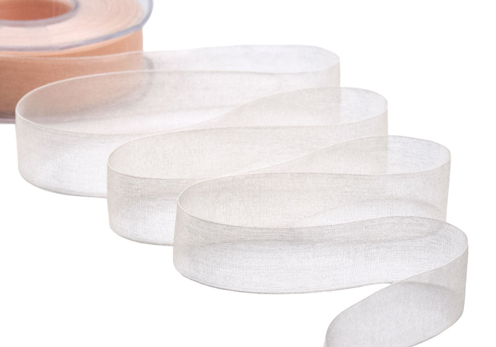 organza 25 mm albicocca