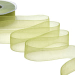 organza 25 mm verde pistacchio