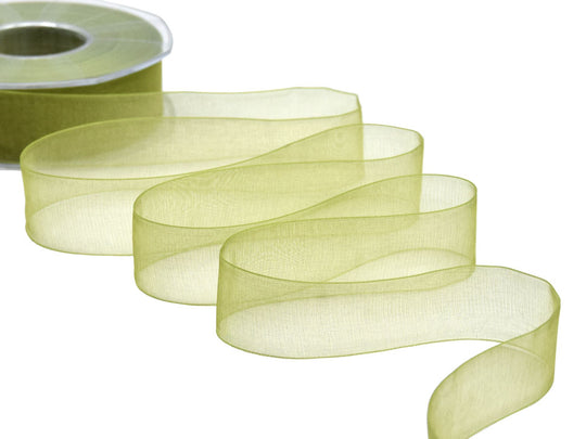 organza 25 mm verde pistacchio