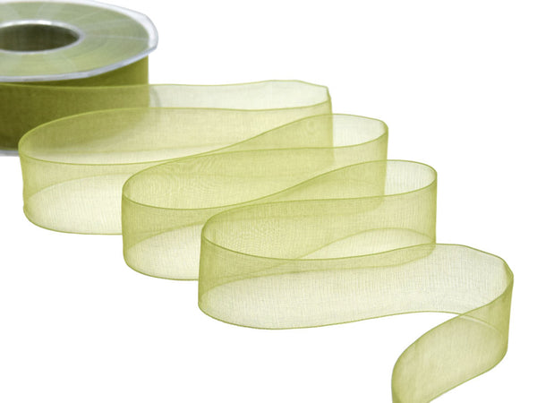organza 25 mm verde pistacchio