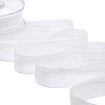 organza 25 mm bianco ottico