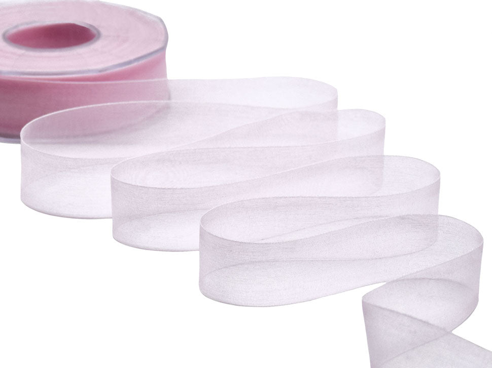 organza 25 mm rosa baby