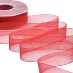 organza 25 mm rosso