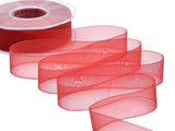 organza 25 mm rosso