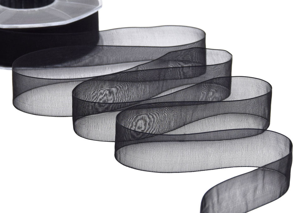 organza 25 mm nero