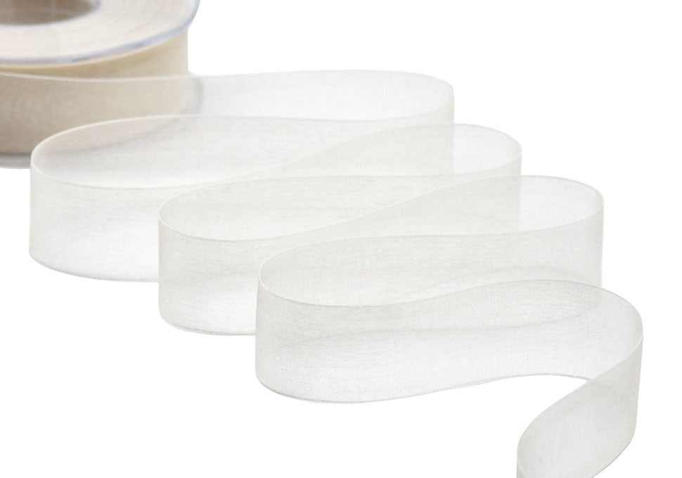 organza 25 mm avorio