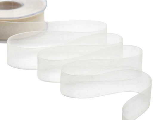organza 25 mm avorio
