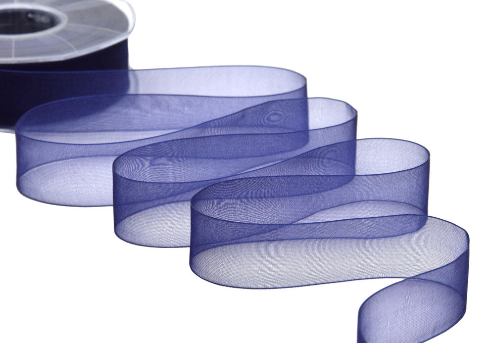 organza 25 mm blu scuro