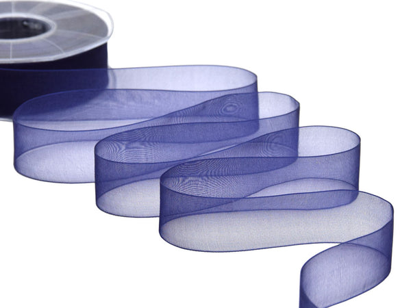 organza 25 mm blu scuro