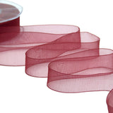 organza 25 mm amaranto