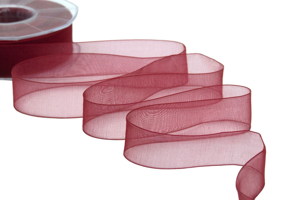 organza 25 mm amaranto