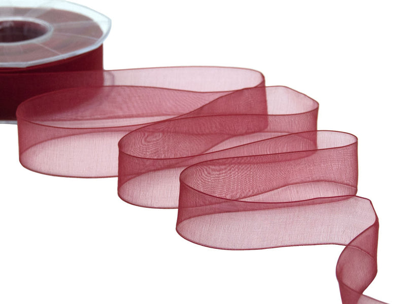 organza 25 mm amaranto