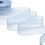 organza 25 mm azzurro baby