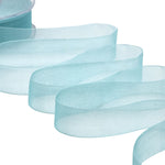 organza 25 mm verde acqua marina