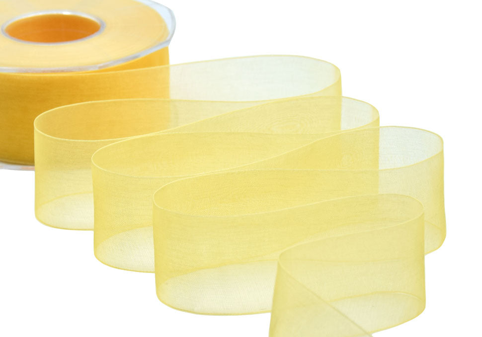 organza 40 mm giallo sole