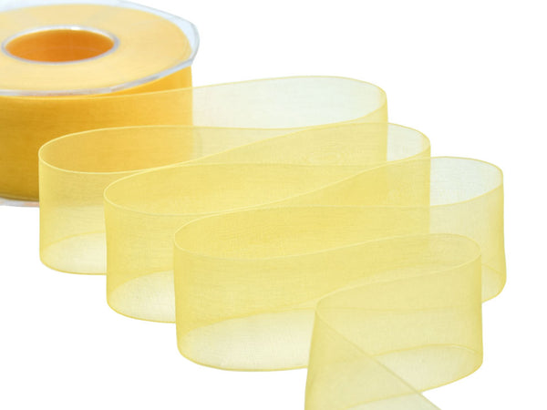organza 40 mm giallo sole