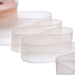 organza 40 mm albicocca chiaro